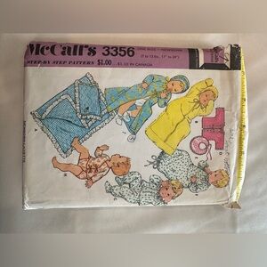 Vintage Baby Sewing Pattern